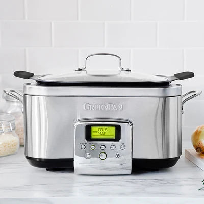 Elite 6-Quart Slow Cooker | Premiere Stainless Steel