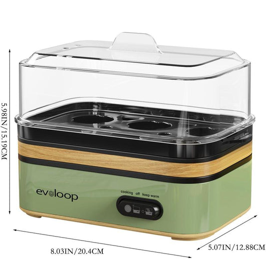 6-Egg Electric Cooker for Eggs & Omelets